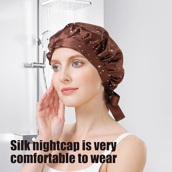 Silk Satin Sleep Bonnet - Image 2