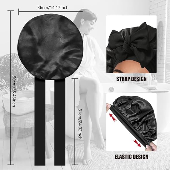 Silk Satin Sleep Bonnet - Image 4