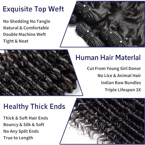 Deep Wave Human Hair Bundles - Image 4